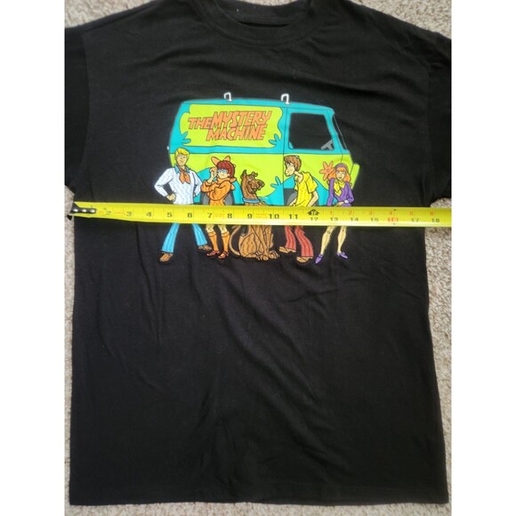 SCOOBY-DOO Shirt Womens Small Black Mystery Machine Embroidered T-Shirt - Picture 5 of 6